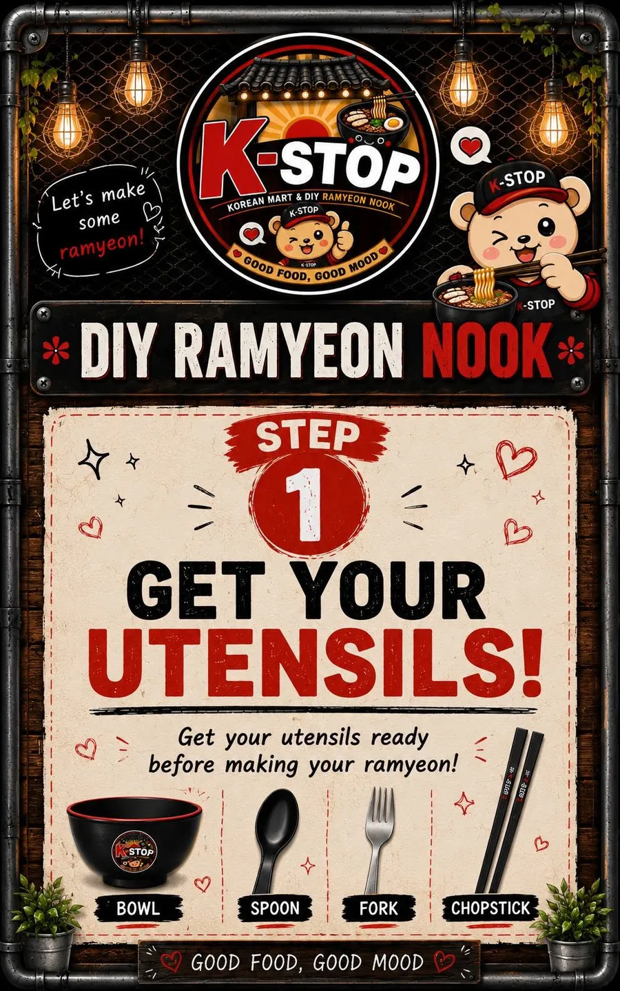 Step 1 — Get your utensils