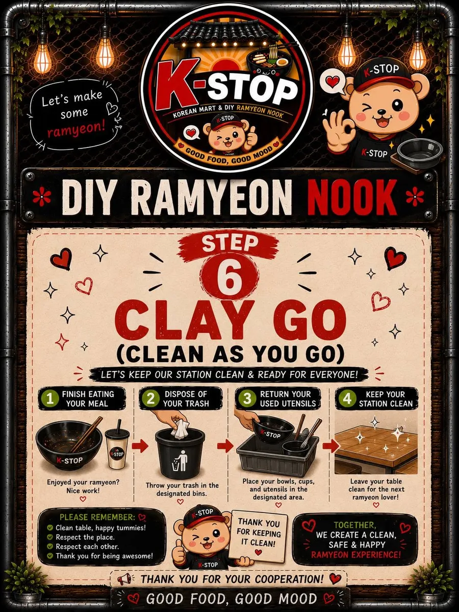 Step 6 — CLAYGO, clean as you go